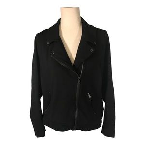 Torrid Black Knit Moto Jacket